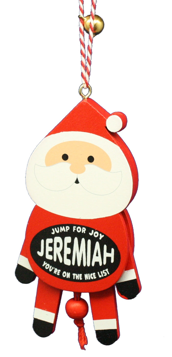 Dancing Wooden Ornament (E - J) -