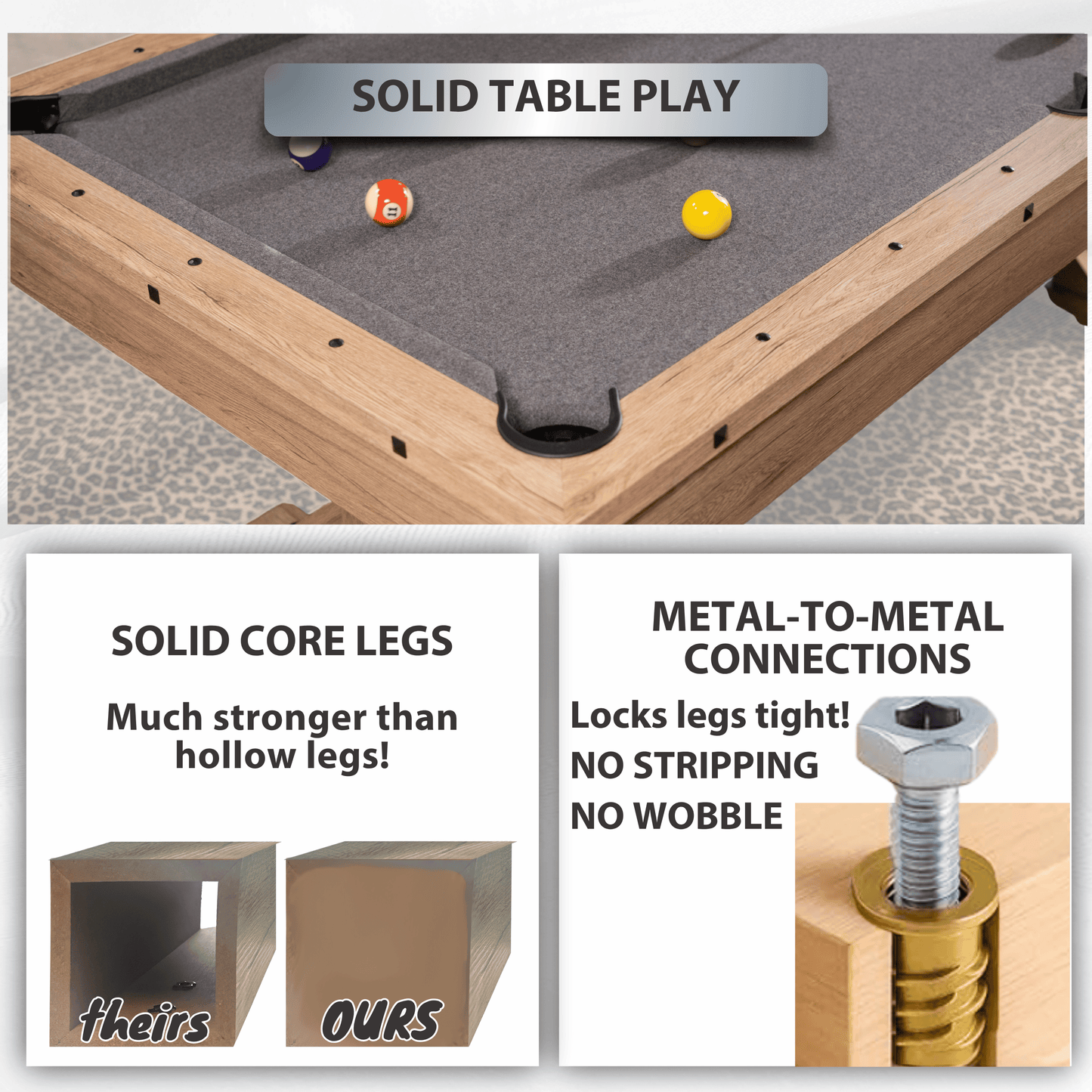 Freetime Fun "The Rockford" 7' Multi - Game Table