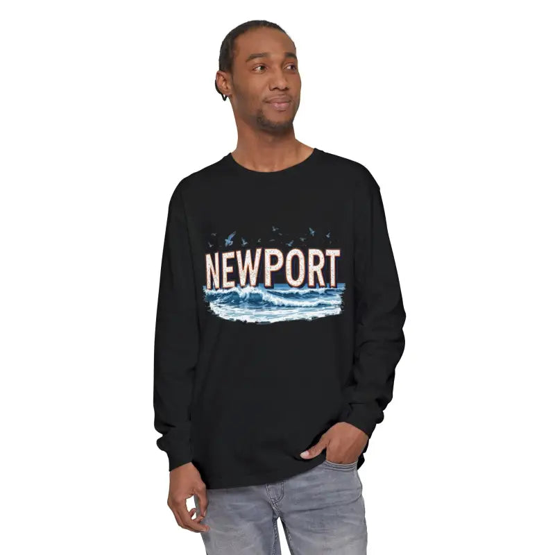 Ocean State Styles Newport Beach Long Sleeve T Shirt