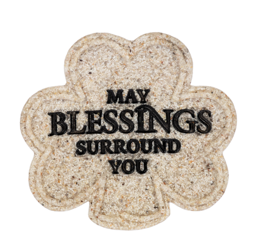 Shamrock Trinket Dish - May BLESSINGS Surround You