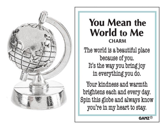 You Mean the World to Me Spinning Charm