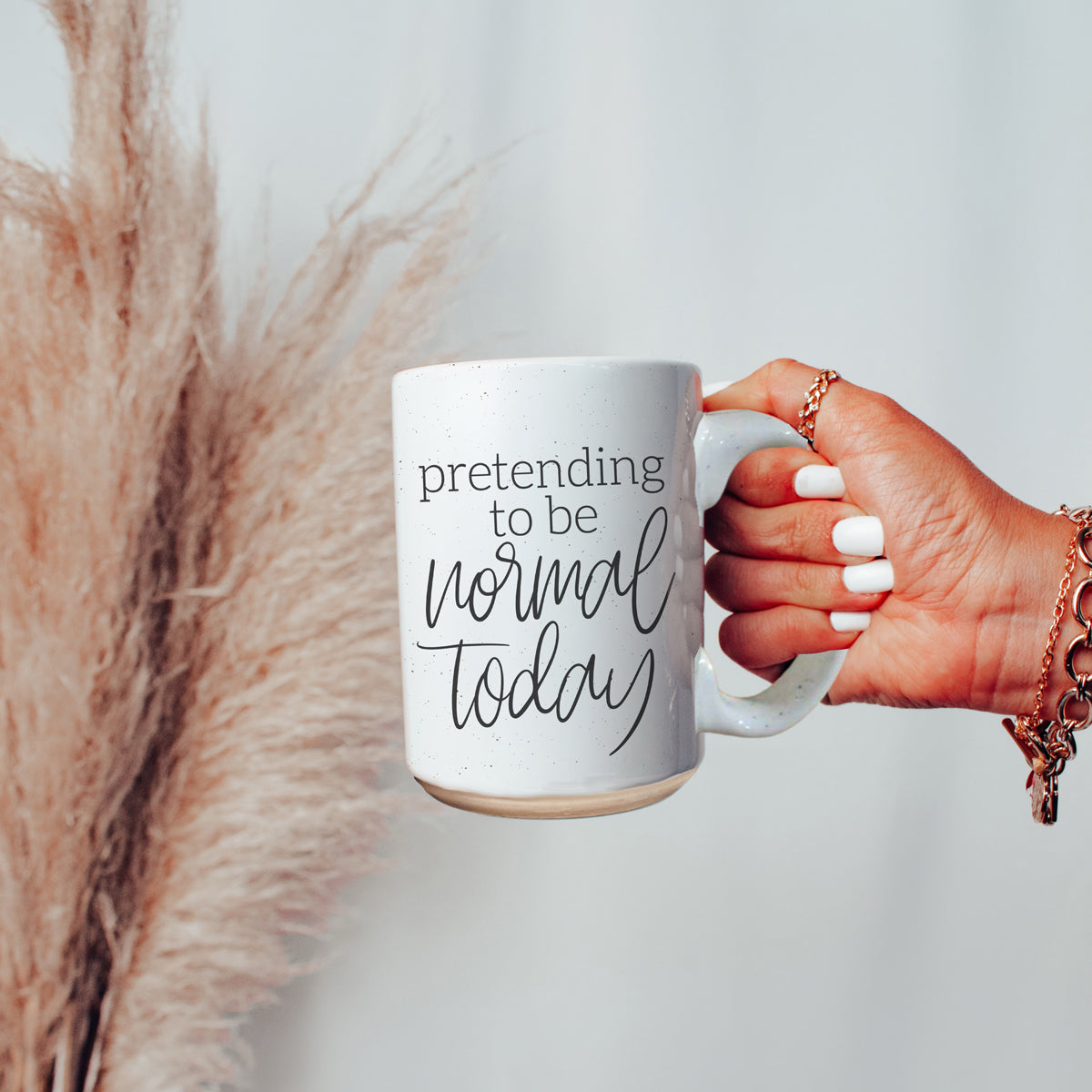 Funny Pretending To Be Normal Today 16oz Ceramic Coffee Mug Office Gift