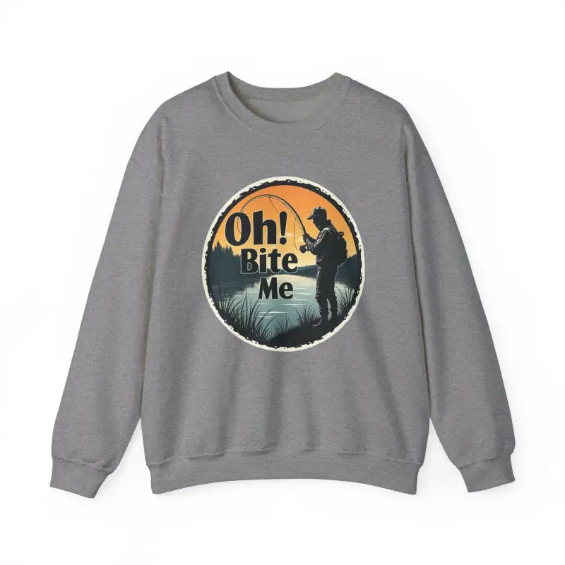 Ocean State Styles Sweatshirt Oh Bite Me Fishing Crewneck