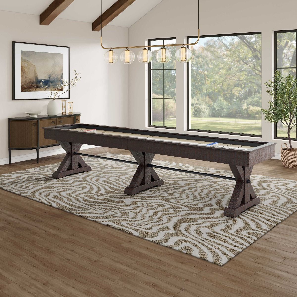 Plank & Hide Otis Shuffleboard Table