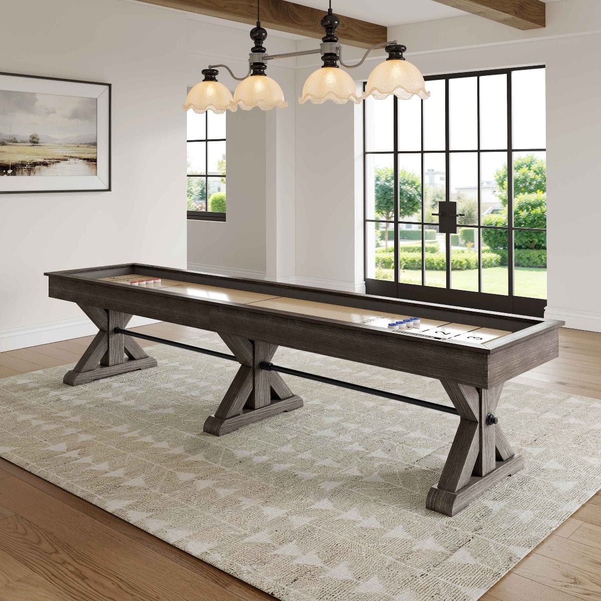 Plank & Hide Otis Shuffleboard Table