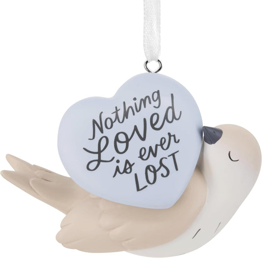 Nothing Loved is Lost Dove Memorial  Hallmark Ornament
