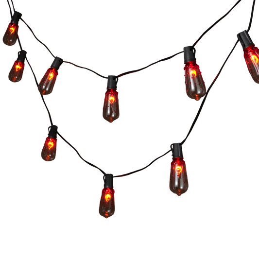 Halloween 10 Light 'Bloody' Flicker Flame Light Set