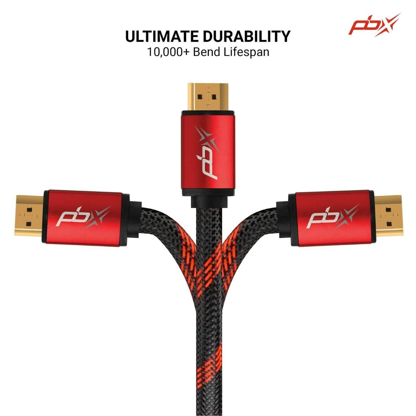 PBX 4K HDMI 2.0 Cable High Speed 18Gbps Braided Cord