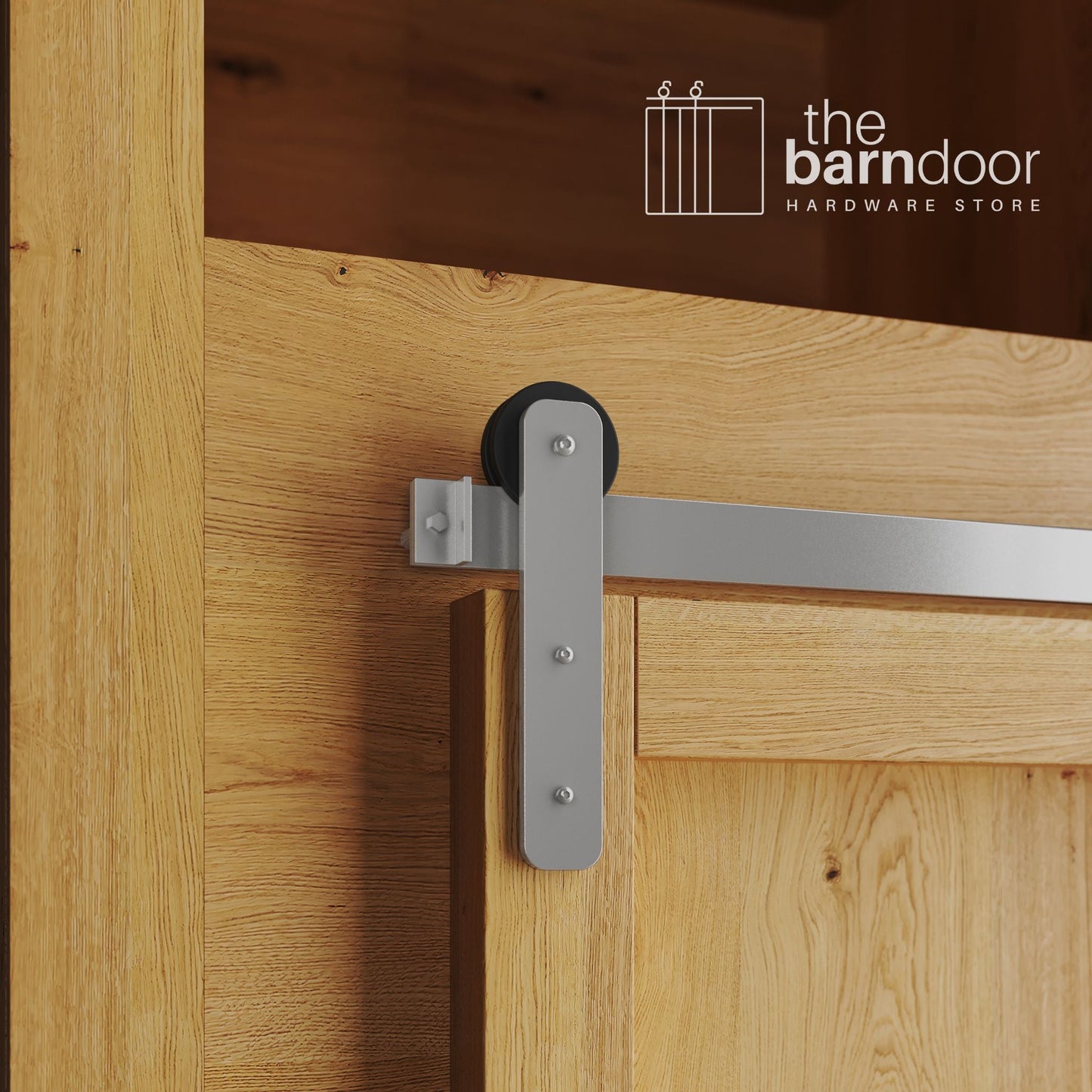Mini Straight Strap Barn Door Hardware Kit