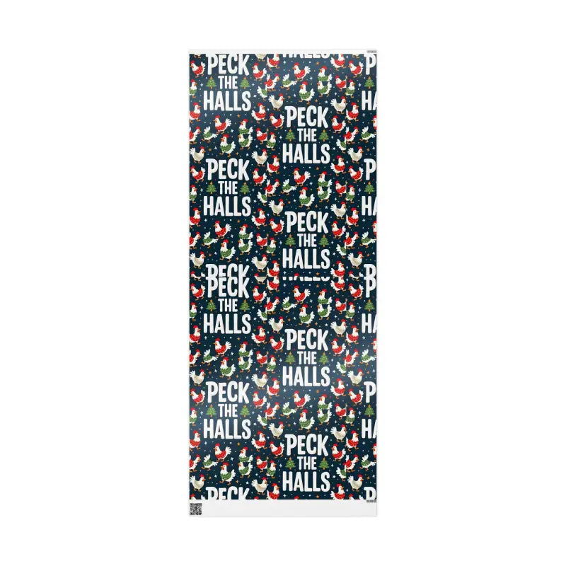 Ocean State Styles Wrapping Paper Peck The Halls Chicken