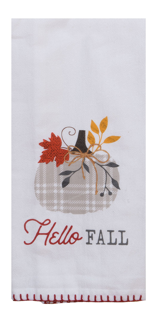 Harvest Blessings Hello Fall Flour Sack Towel