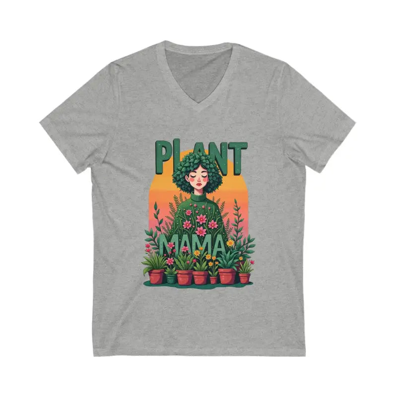 Ocean State Styles T Shirt Plant Mama V Neck Tee Breathable