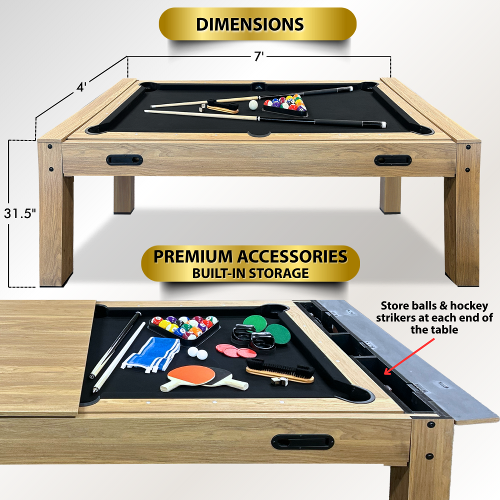 Freetime Fun "The Transformer" 4-in-1 Multi-Game Table 7'