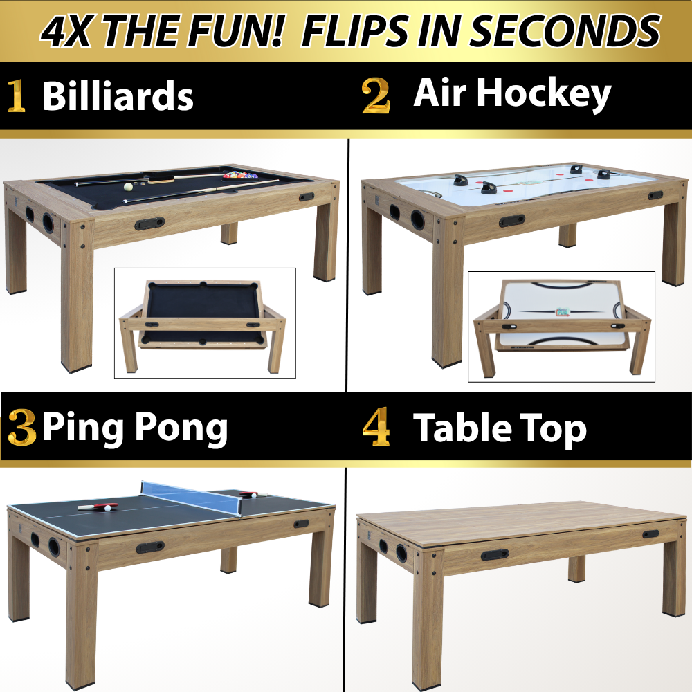 Freetime Fun "The Transformer" 4-in-1 Multi-Game Table 7'