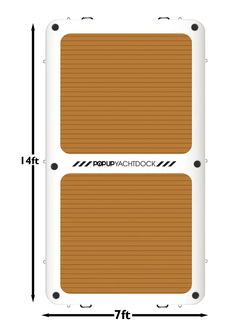 Pop Board Co 14' Yacht Dock - Inflatable Dock Platform