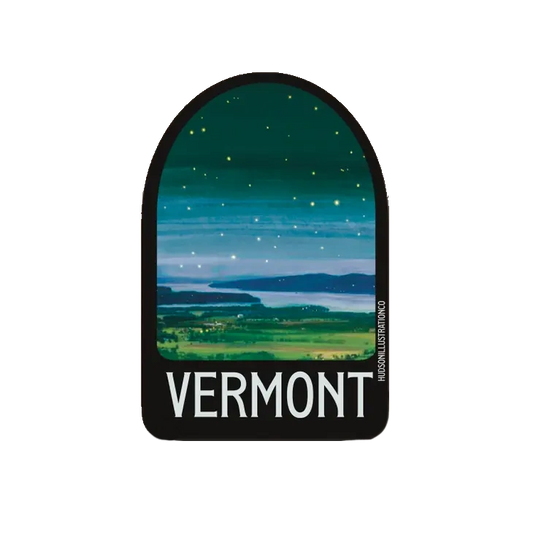 Vinyl Landmark Sticker - Vermont Night