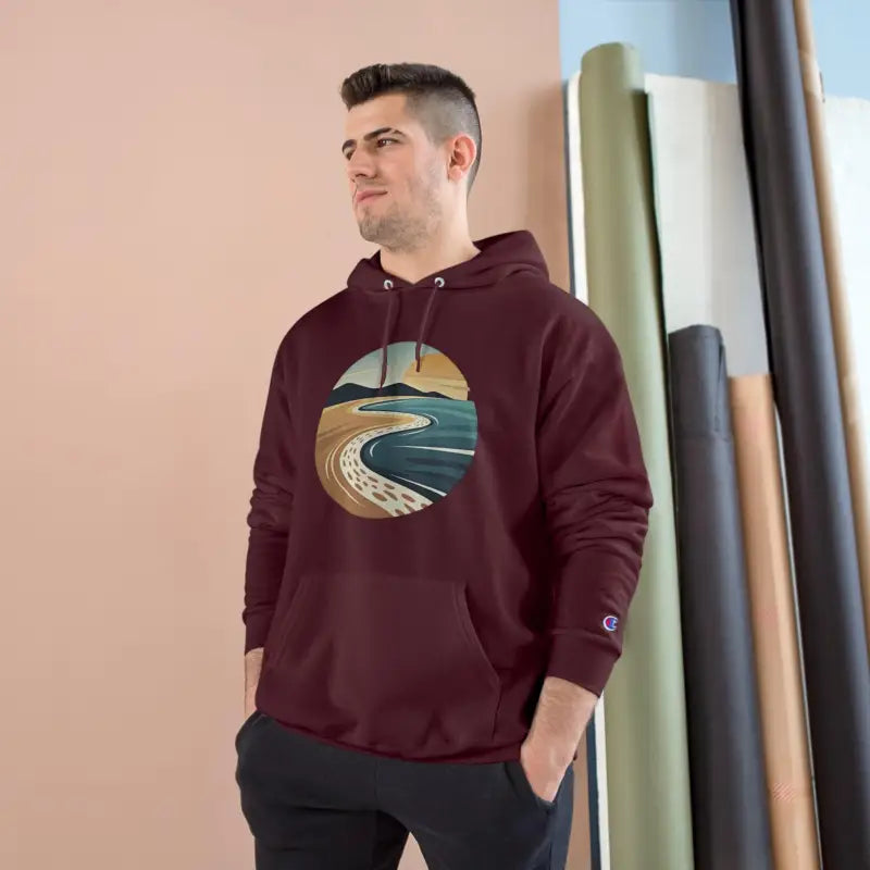 Ocean State Styles Hoodie Champion Beach Club Coastal Scene