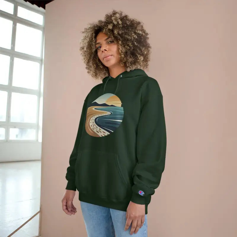 Ocean State Styles Hoodie Champion Beach Club Coastal Scene