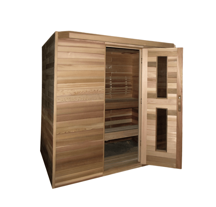 SaunaCore Classic Style Wood Front Sauna