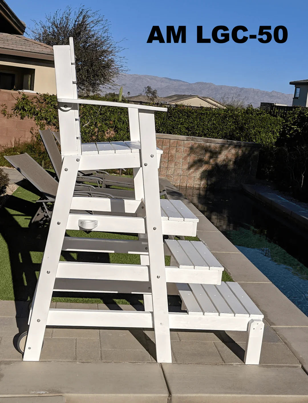 Aquamentor 50" Lifeguard Chair - Compact and Stable Lifeguard Station
