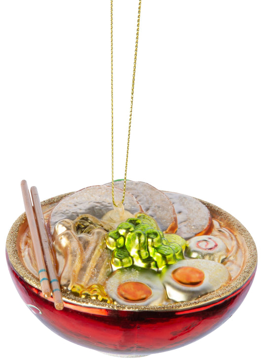 Blown Glass Noodle Bowl Ornament
