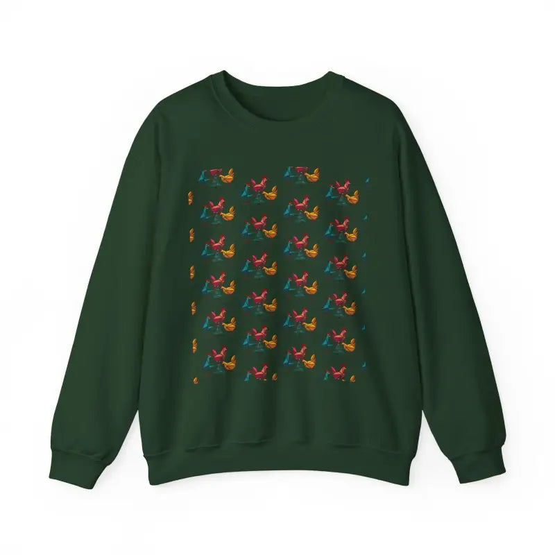 Ocean State Styles Sweatshirt Ugly Christmas Chicken Witch