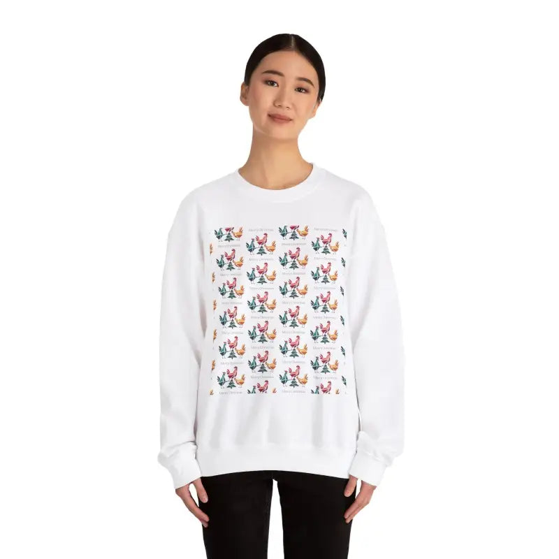 Ocean State Styles Sweatshirt Ugly Christmas Chicken Witch