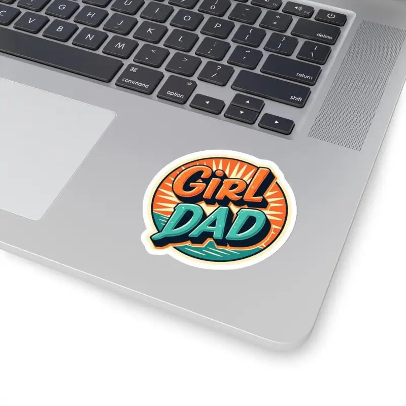 Ocean State Styles Sticker Retro Girl Dad Sunburst Design