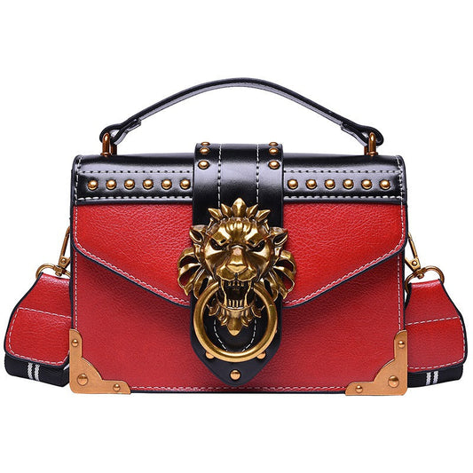 Retro PU handbag single shoulder crossbody small square bag crossbody bag