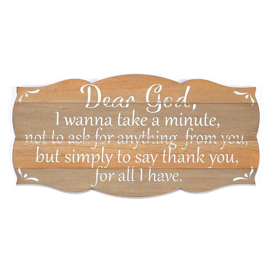 I Wanna Take A Minute Wall Plaque