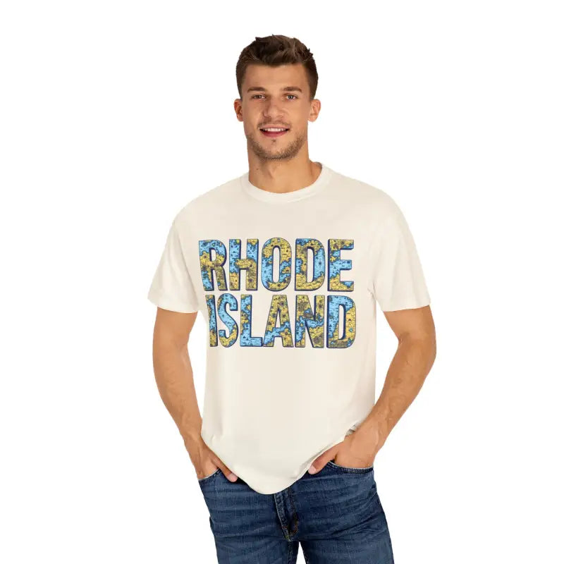 Ocean State Styles Rhode Island Garment Dyed Tee Coastal
