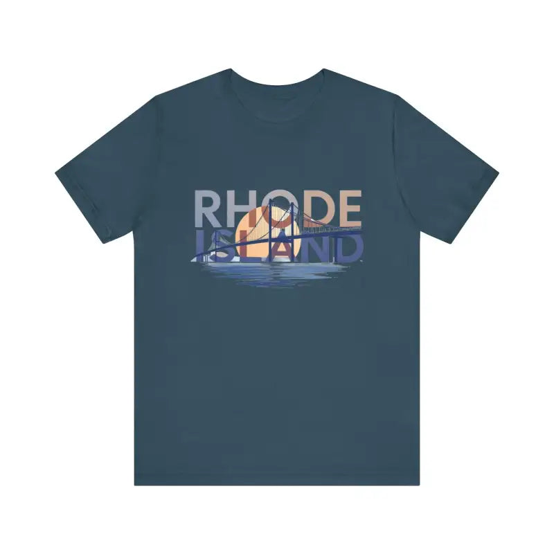Ocean State Styles Rhode Island Graphic Jersey Tee Casual
