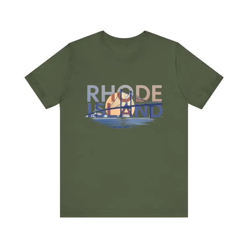 Ocean State Styles Rhode Island Graphic Jersey Tee Casual