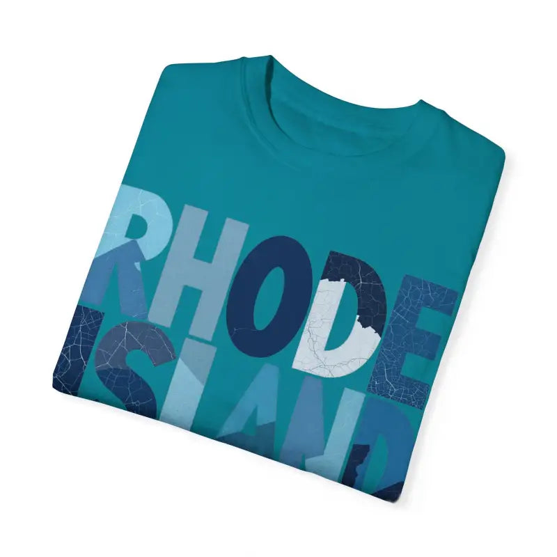Ocean State Styles Rhode Island Unisex Garment Dyed T Shirt