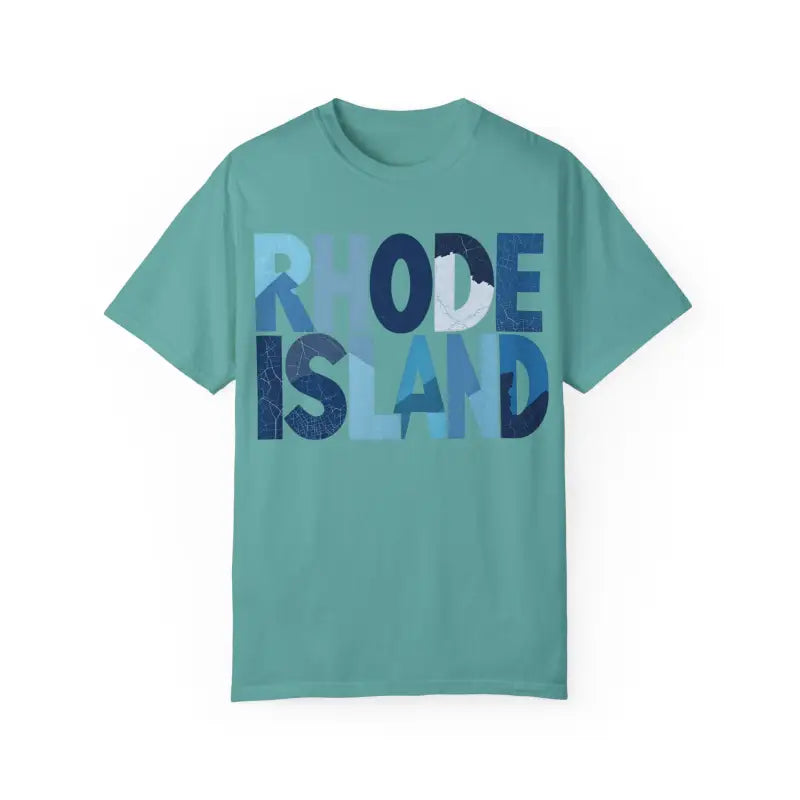 Ocean State Styles Rhode Island Unisex Garment Dyed T Shirt