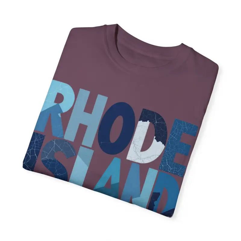 Ocean State Styles Rhode Island Unisex Garment Dyed T Shirt