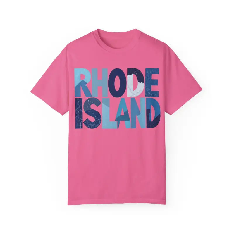 Ocean State Styles Rhode Island Unisex Garment Dyed T Shirt