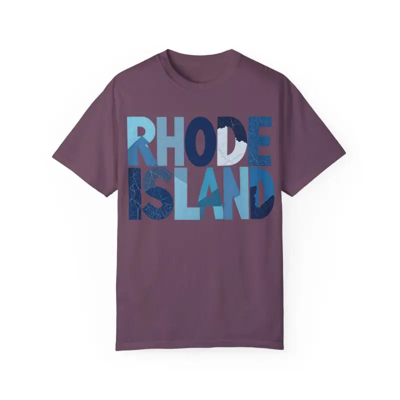 Ocean State Styles Rhode Island Unisex Garment Dyed T Shirt