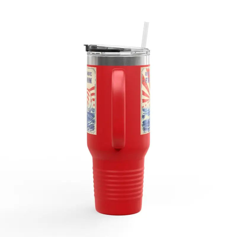 Ocean State Styles Travel Mug Ride The Wave Of Freedom 40oz
