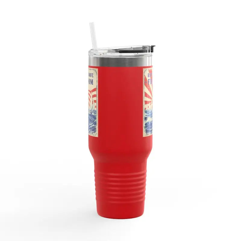 Ocean State Styles Travel Mug Ride The Wave Of Freedom 40oz