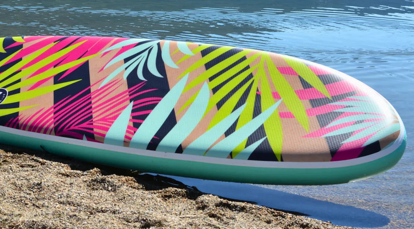 Pop Board Co 10'6 Royal Hawaiian Palm Inflatable Paddleboard SUP