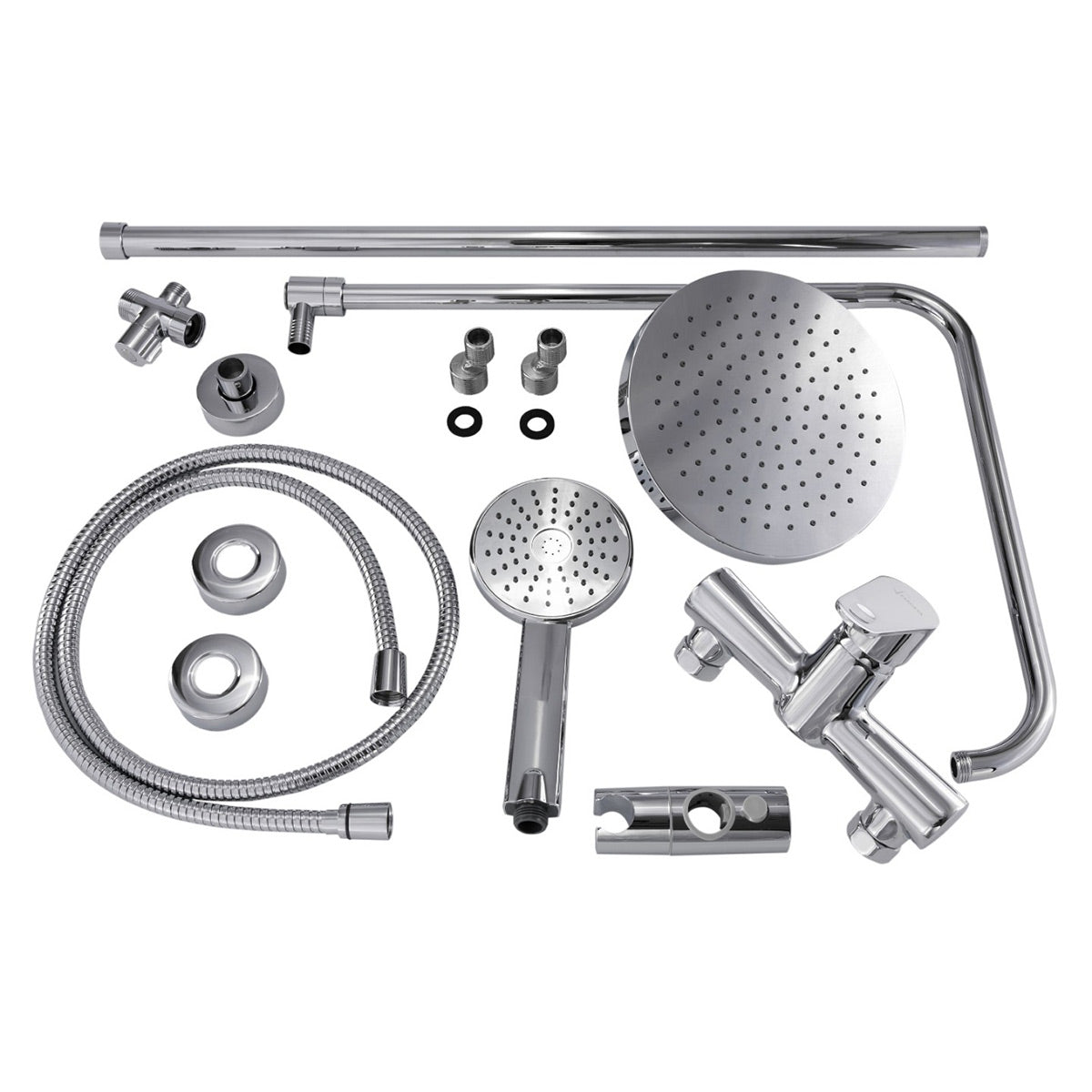 SaunaLife Barrel Shower Model R3 Rain-Series Outdoor Shower Kit