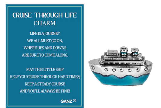 Cruise Through Life Charm - A Nautical Reminder of Resilience