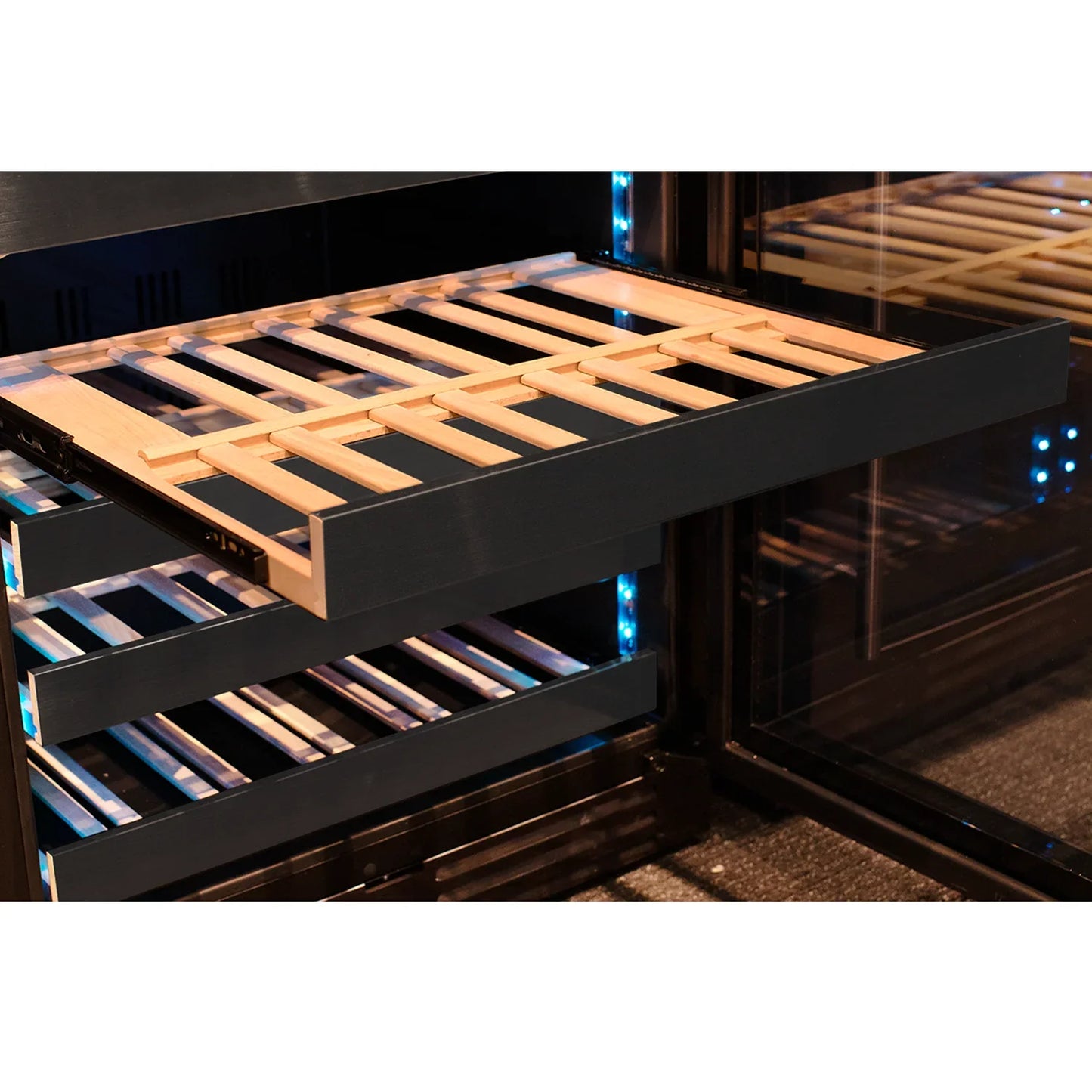 Allavino Reserva Series 50 Bottle Wine Cooler Refrigerator with Black Stainless Steel Door