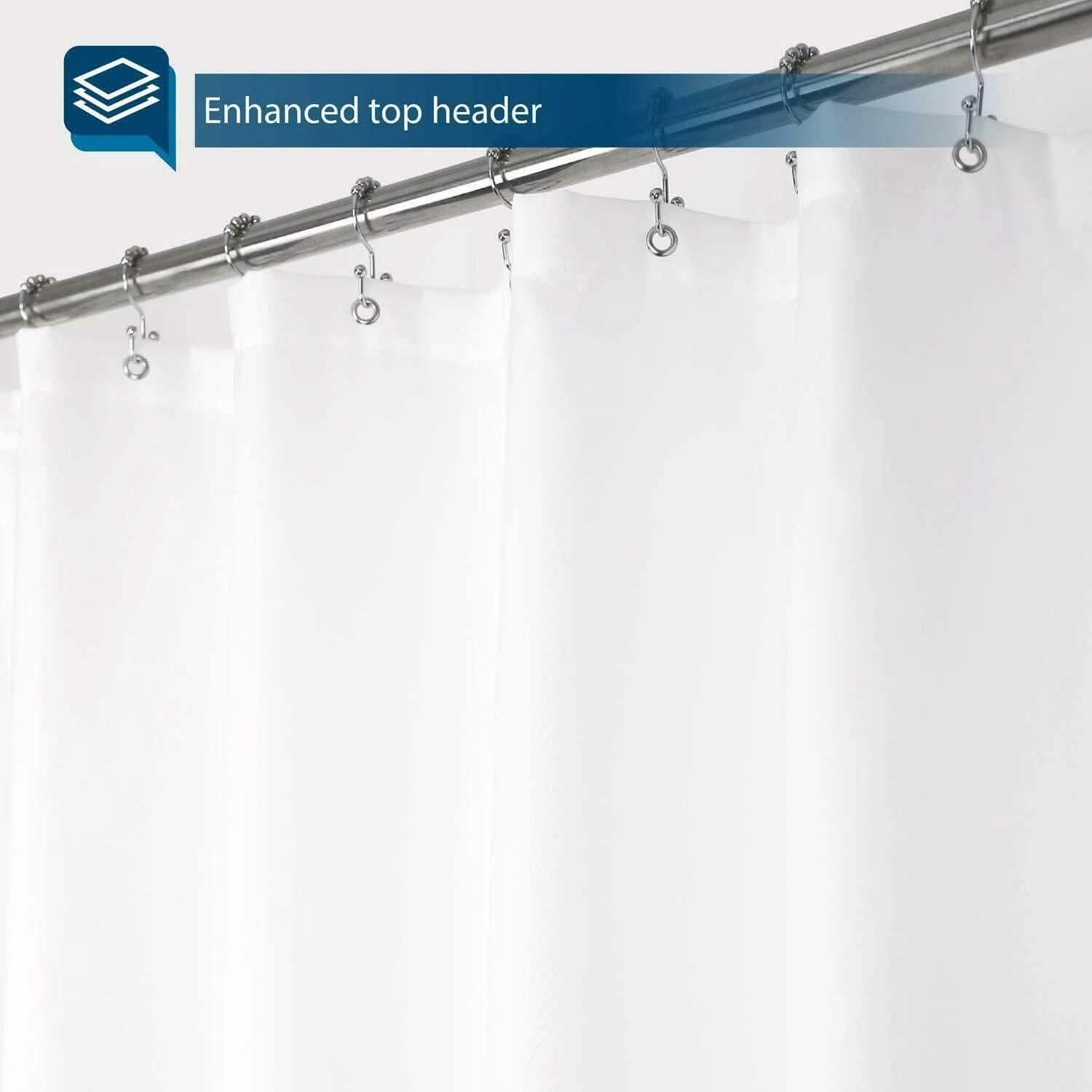 Shower Curtains Mould Proof Resistant Washable Curtain Liner