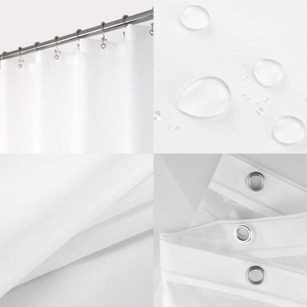 Shower Curtains Mould Proof Resistant Washable Curtain Liner