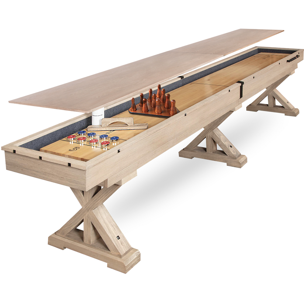 "The Rockford" 2-Piece 12′ Upstairs/Downstairs Shuffleboard Table