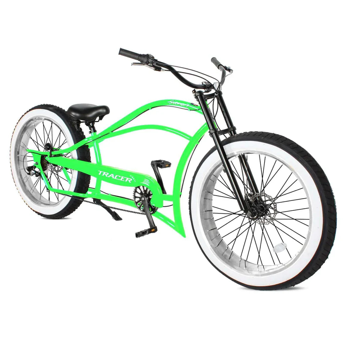 Tracer Siena 26'' Chopper Stretch Cruiser Fat Tire Bike 1 Speed/7 Speed