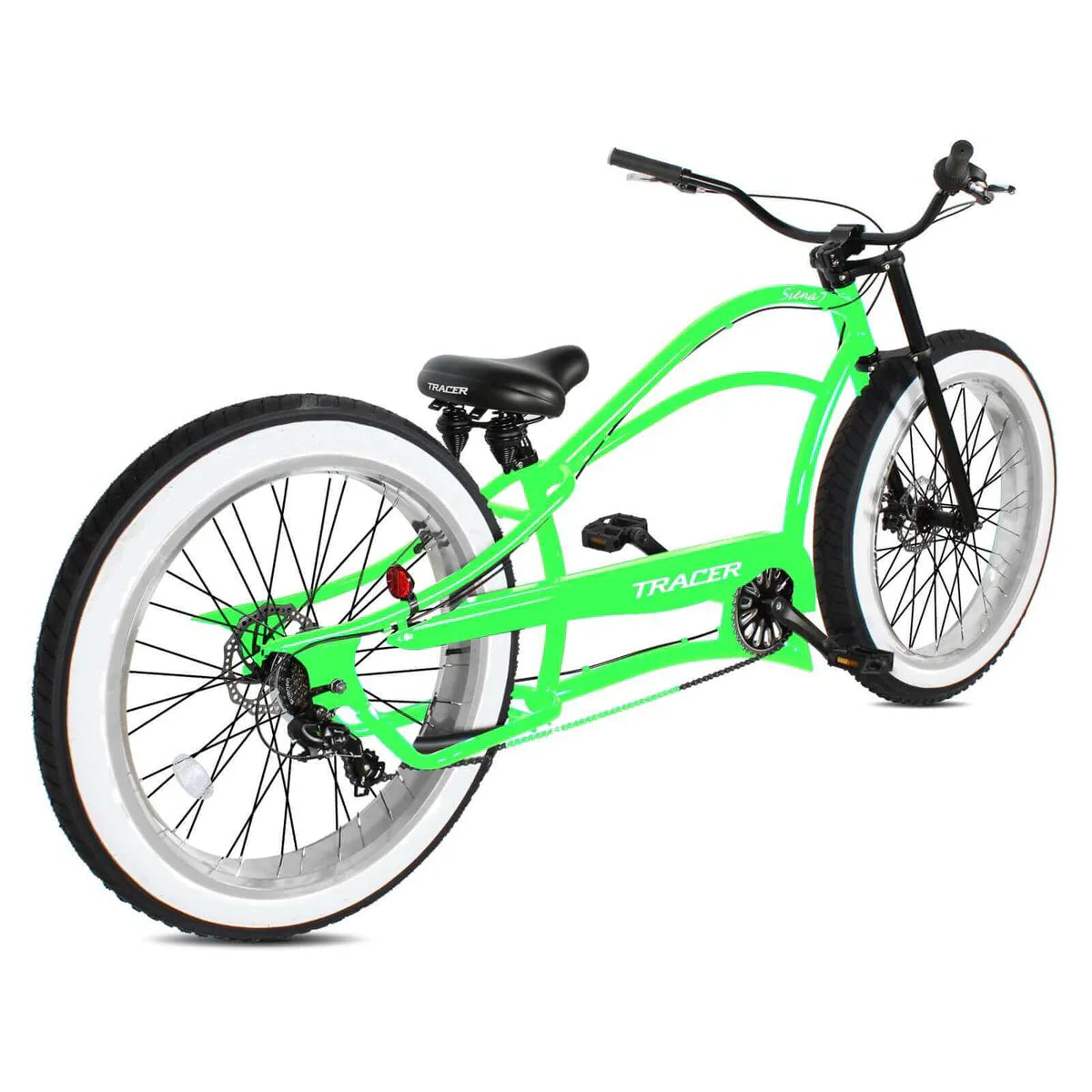 Tracer Siena 26'' Chopper Stretch Cruiser Fat Tire Bike 1 Speed/7 Speed