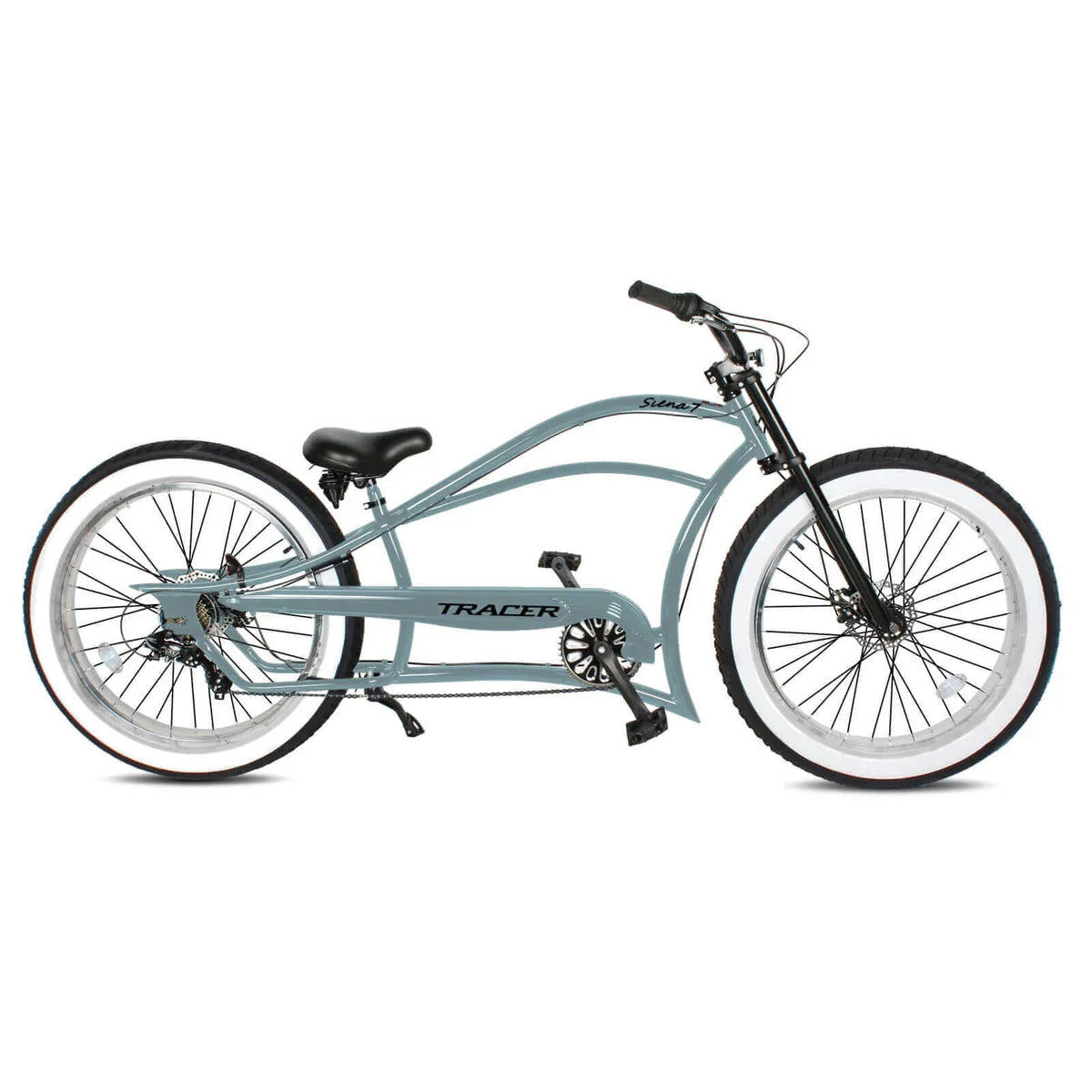 Tracer Siena 26'' Chopper Stretch Cruiser Fat Tire Bike 1 Speed/7 Speed